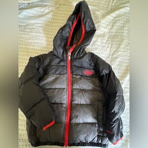 The North Face Kids Puffer Jacket in Black and Red